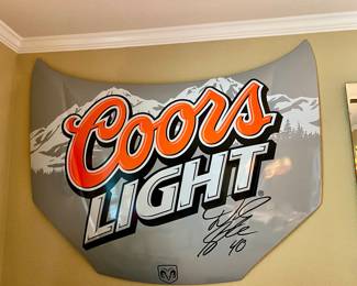 Plastic hood replica signed by # 40 David Stremme 2006/2007