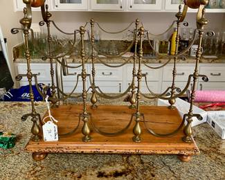 wine bottle holder, ornate and pretty