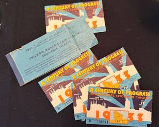 1933 Chicago World's Fair Legion Souvenir Tickets
