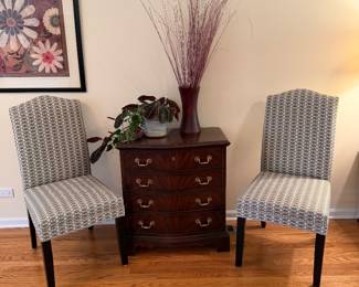 Upholstered side chairs