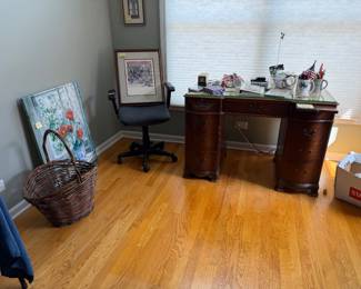 vintage writing desk & misc.