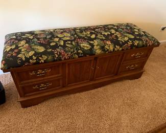 Upholstered top Lane Cedar Chest