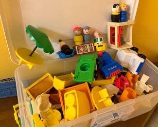 vintage Fisher Price Little People toys (bundled with PLAY VILLAGE)