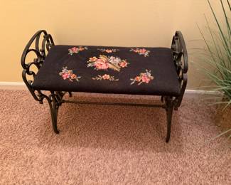 needlepoint bench