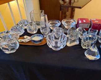 crystal (Kosta Boda, Orrefors, Tiffany)