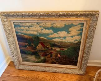 vintage framed art