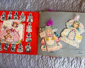 Vintage 1948 Hallmark Dolls Collector's Album with original dolls