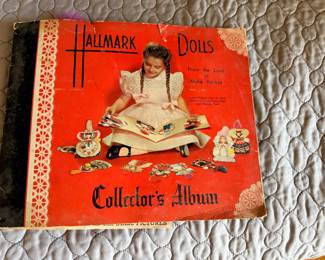 Vintage 1948 Hallmark Dolls Collector's Album with original dolls