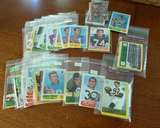 Topps football cards 1960s