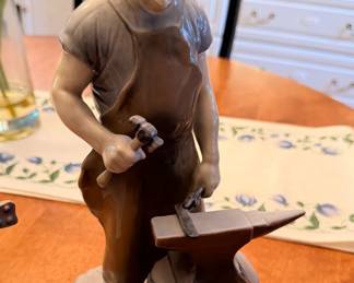 Vintage Bing & Grondahl porcelain blacksmith