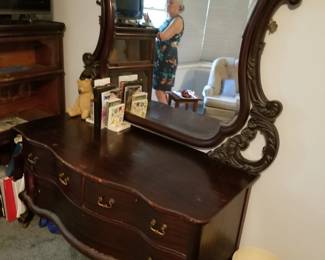 Low antique dresser
