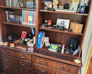 Kimball file with bookcases on top