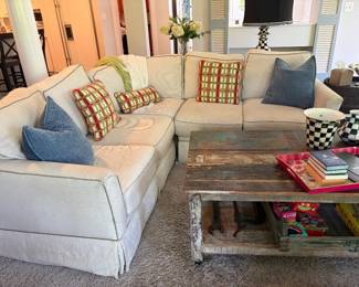 L-shaped sofa