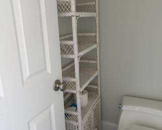 Wicker shelves