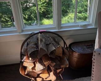 Metal wood holder