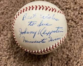 Signed Minnesota Twins baseball 