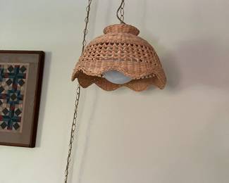 Vintage swag lamps