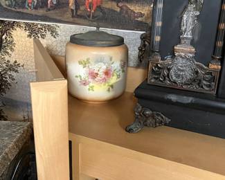 Vintage English biscuit jar