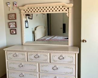Vintage dresser and mirror