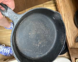 Really cool antique Wapak Indian cast iron skillet