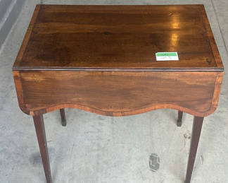 Lot 100: Wooden Drop-Leaf Side Tables