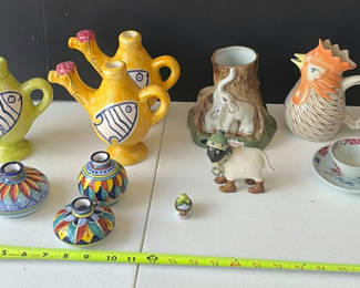 Lot 71: Assorted Ceramic Figurines and Vases