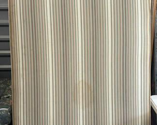 Lot 115: Striped Mattress and Box Spring Set