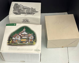 Lot 149: Department 56 Dickens Village Series Porcelain Buildings