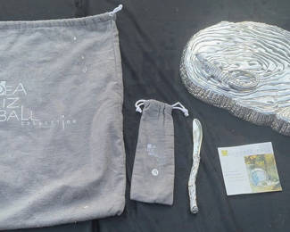 Lot 6: Beatriz Ball Gator Tray with Knife and Accessories