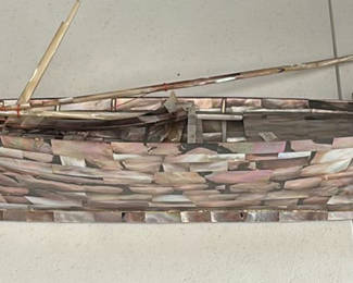 Lot 139: Mother-of-Pearl Boat Model