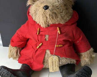 Lot 218: Paddington Bear Plush with Red Coat and Boots