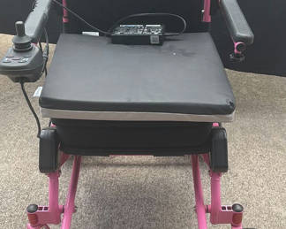 Lot 14: Pink Air Hawk mobility scooter