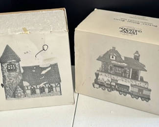 Lot 120: Heritage Village Collection Dickens' Village Series Porcelain Buildings