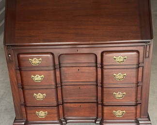Lot 102: Wooden Secretary Desk with Drawers