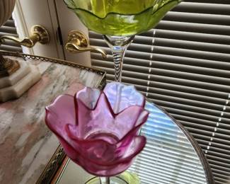 Set of 4 glass Candle Holders