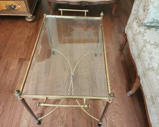 Brass and Glass Coffee Table