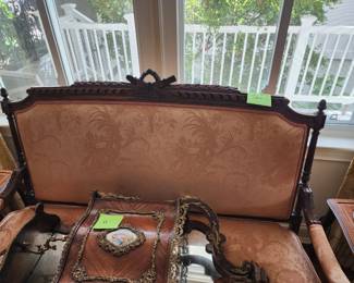 American Renaissance Revival Parlor Settee
