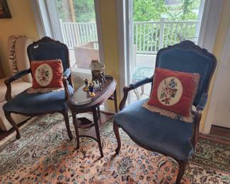 Set of two French Provincial Armchairs