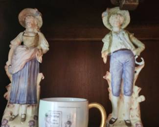 Bisque Peasant Couple