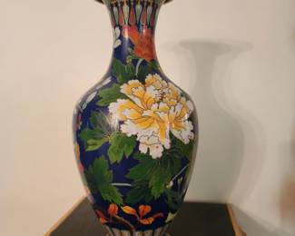 set of two Vintage Chinese Cloisonne Vase