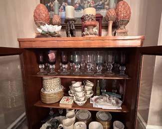 Small China Cabinet, Lenox Holiday Fine China