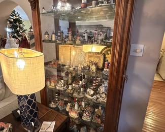 Nice Lamps, Sliding Glass Front Curio
