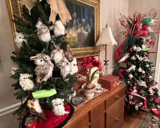 Owl Tree, Italian Themed Christmas Tree, Artwork, Lamps, Lenox