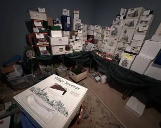 Decades of Collecting Dept 56 Snow Village & Heritage Villages