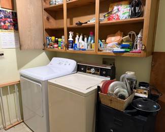 Looking at the laundry room
