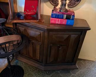 Vintage accent storage cupboard