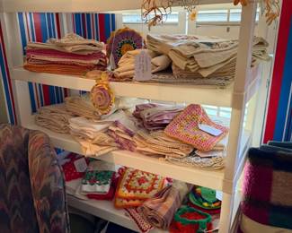 Great handmade vintage lines, on the top shelf new greeting cards