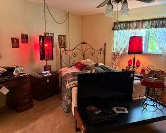 Looking into the master bedroom