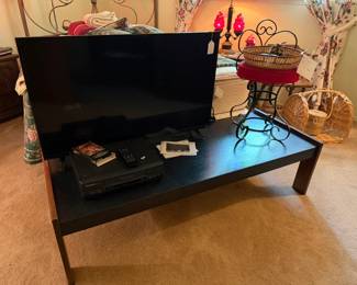 Vintage large coffee table with textured 