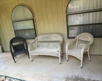 Nice wicker porch furniture